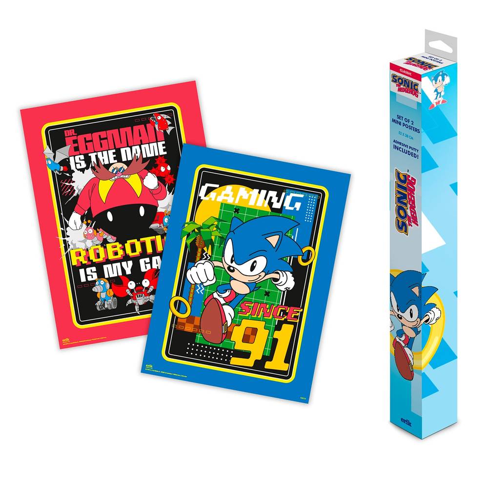 Grupo Erik Sonic The Hedgehog Mini poster set - Multicolours